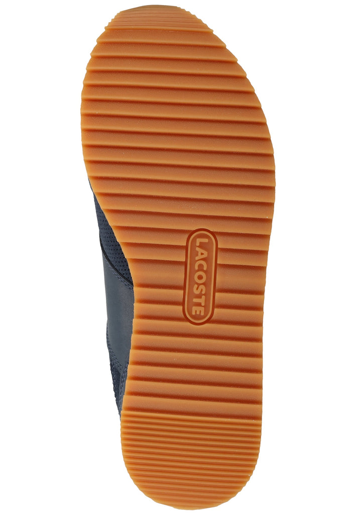 Lacoste Sneaker Leder Navy/Rot