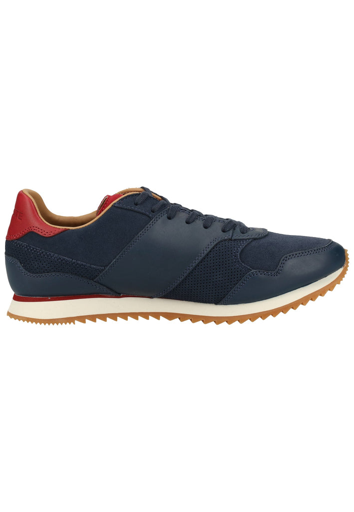 Lacoste Sneaker Leder Navy/Rot