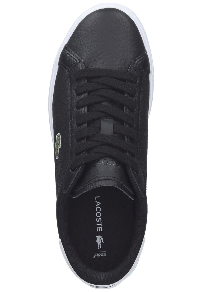 Lacoste Sneaker Leder Schwarz/Weiß