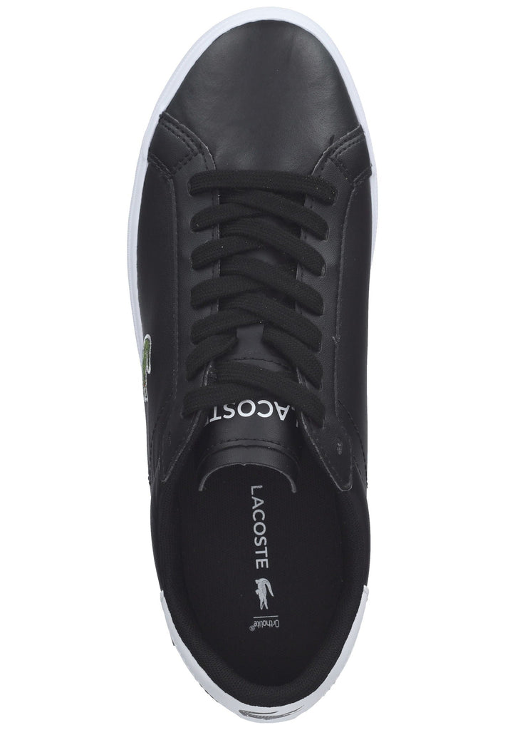 Lacoste Sneaker Leder Schwarz/Weiß