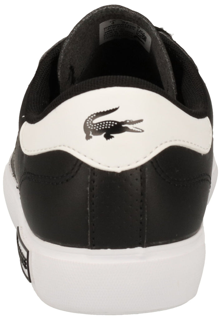 Lacoste Sneaker Leder Schwarz/Weiß