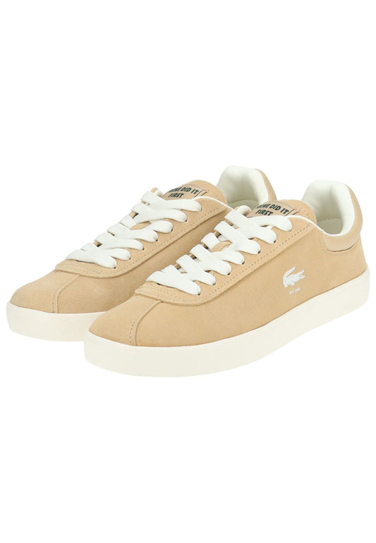 Lacoste Sneaker Leder/Synthetik Braun/Weiß
