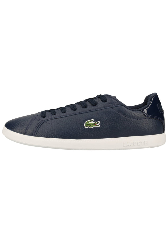 Lacoste Sneaker Leder/Synthetik Navy/Weiß