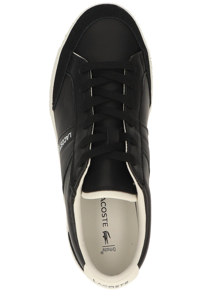 Lacoste Sneaker Leder/Synthetik Schwarz/Weiß
