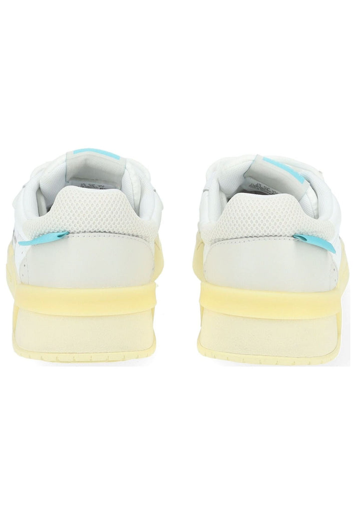 Lacoste Sneaker Leder/Synthetik Weiß/Gelb