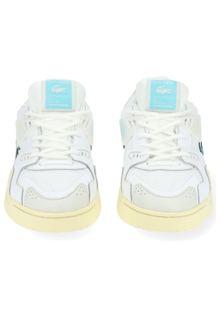 Lacoste Sneaker Leder/Synthetik Weiß/Gelb