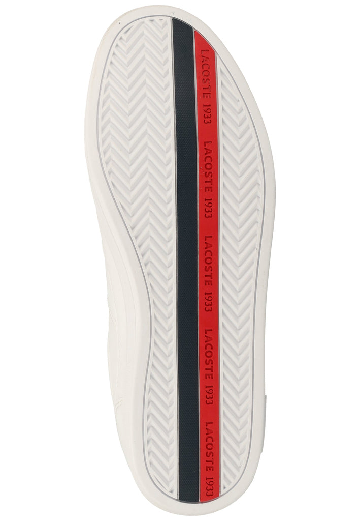 Lacoste Sneaker Leder/Synthetik Weiß/Navy
