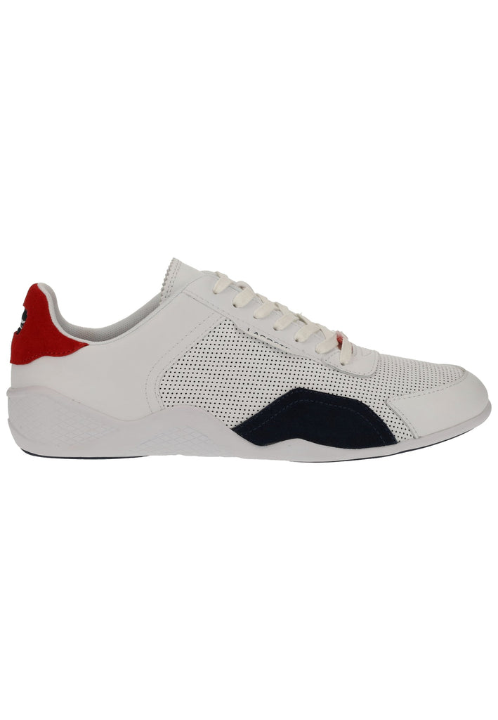 Lacoste Sneaker Leder/Synthetik Weiß/Navy