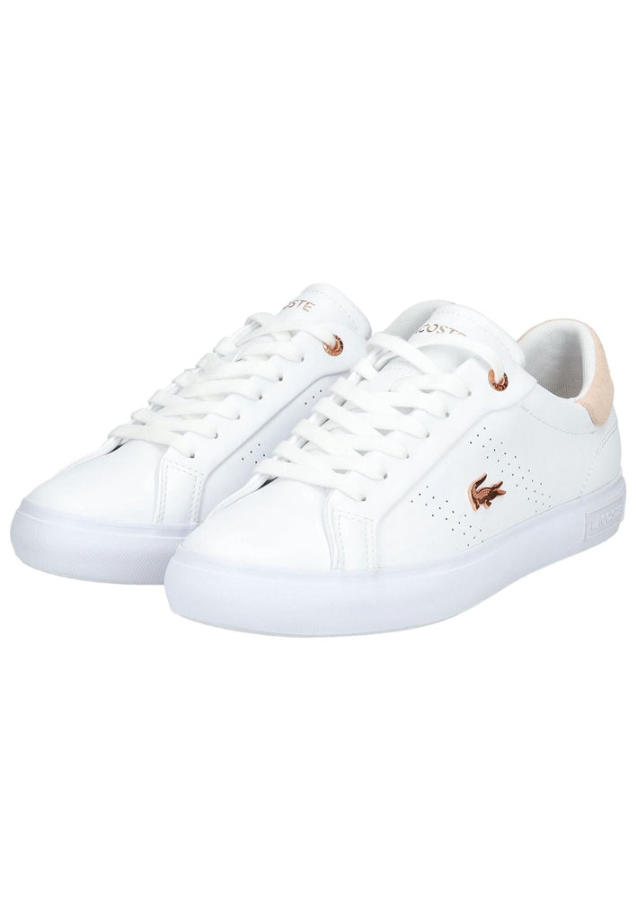 Lacoste Sneaker Leder/Synthetik Weiß/Pink