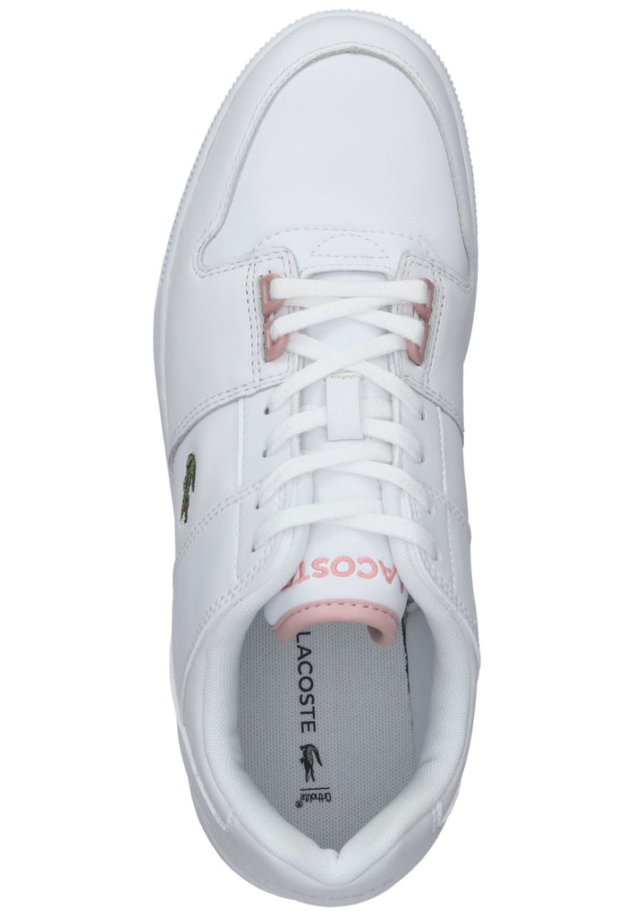 Lacoste Sneaker Leder/Synthetik Weiß/Pink