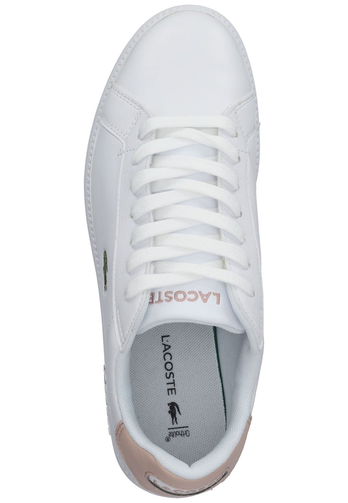 Lacoste Sneaker Leder/Synthetik Weiß/Rosa