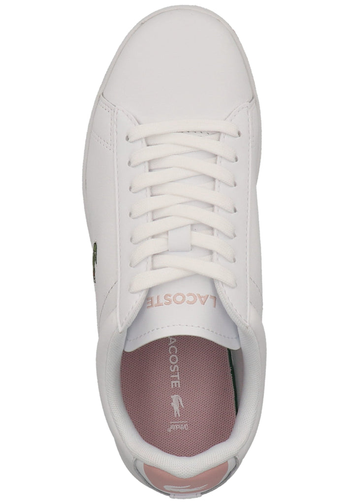 Lacoste Sneaker Leder/Synthetik Weiß/Rosa