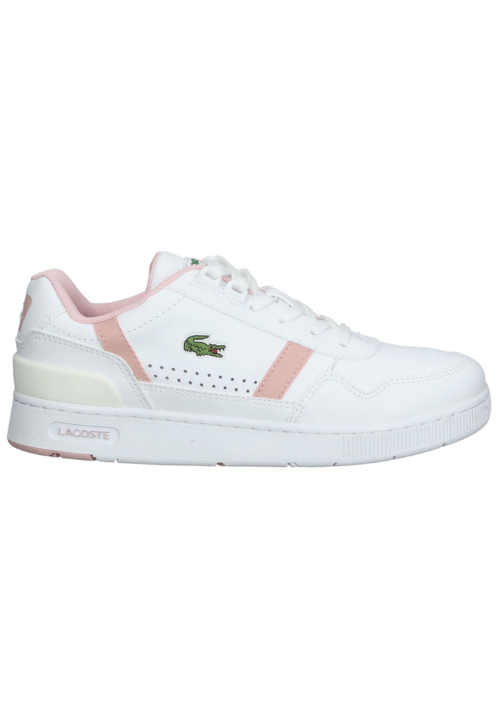Lacoste Sneaker Leder/Synthetik Weiß/Rosa