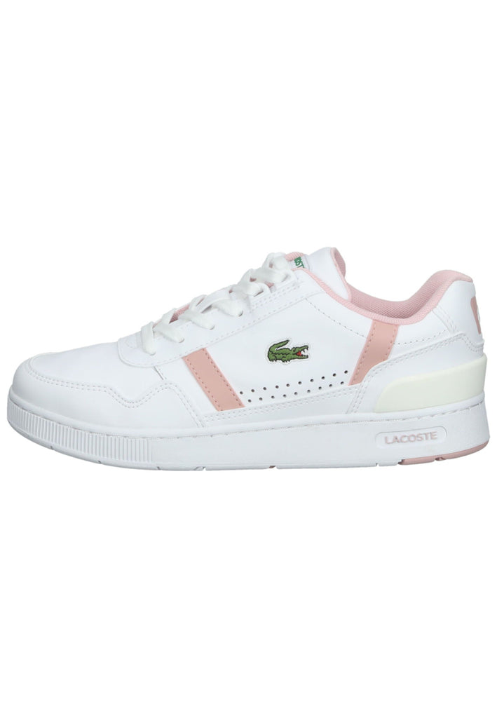 Lacoste Sneaker Leder/Synthetik Weiß/Rosa