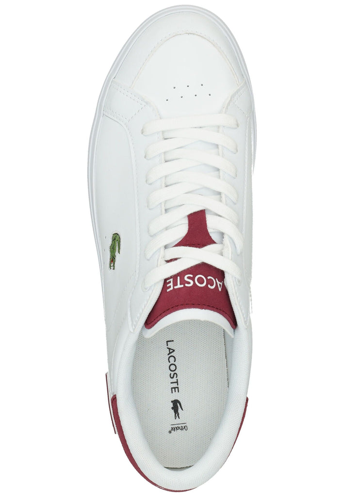 Lacoste Sneaker Leder/Synthetik Weiß/Rot