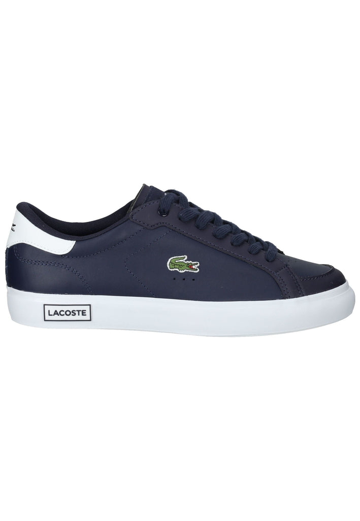 Lacoste Sneaker Leder/Textil Blau/Weiß