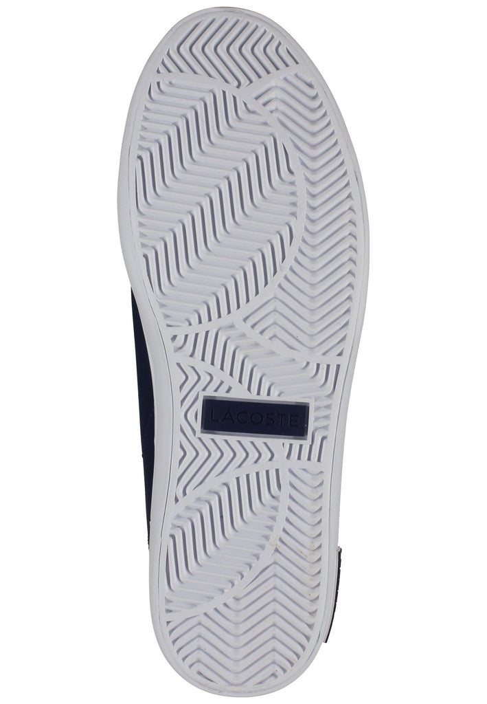 Lacoste Sneaker Leder/Textil Blau/Weiß