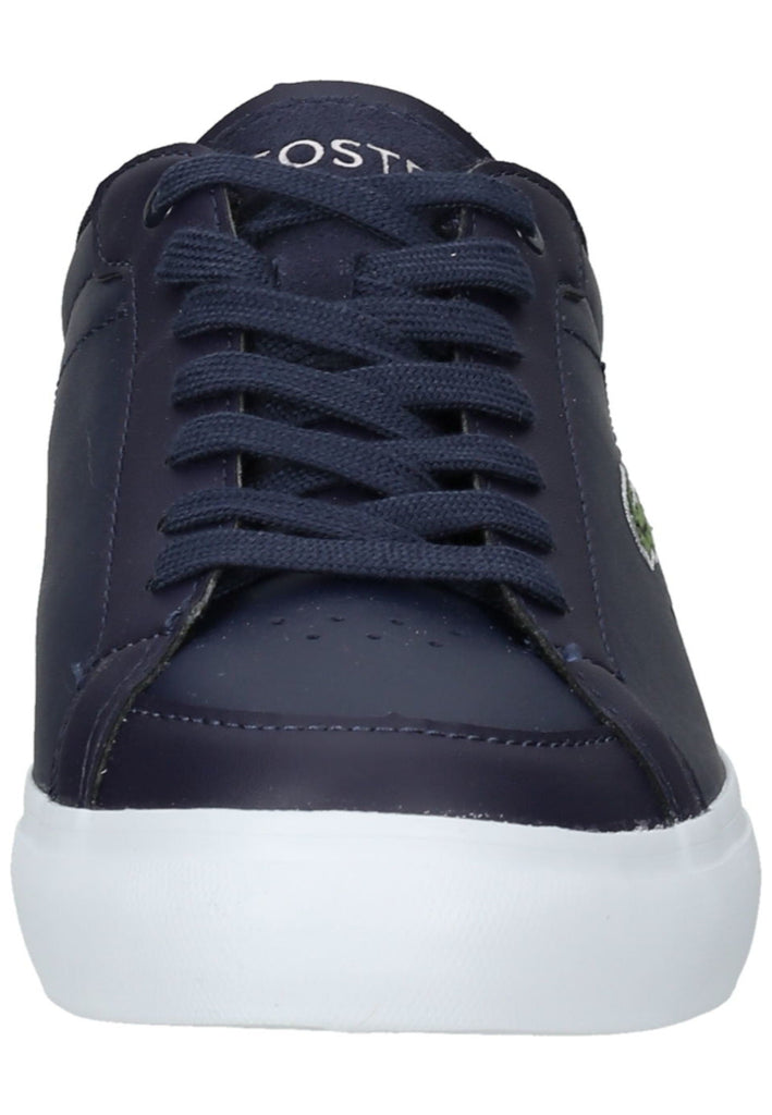 Lacoste Sneaker Leder/Textil Blau/Weiß