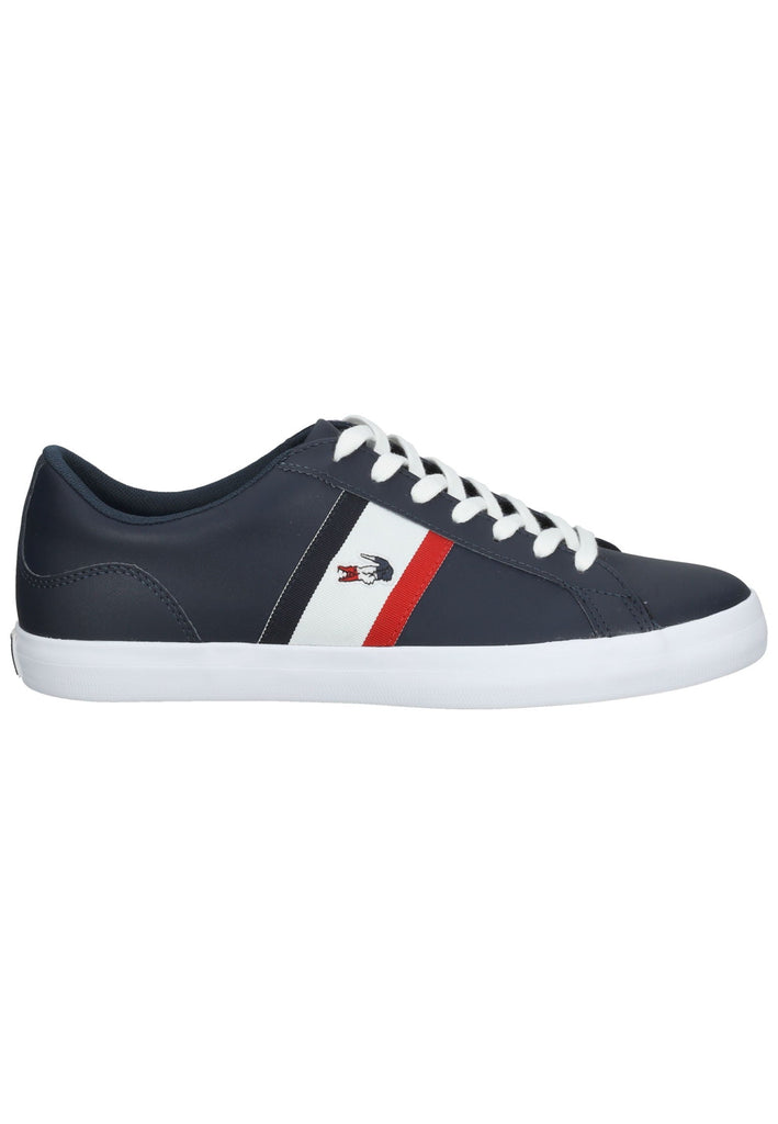 Lacoste Sneaker Leder/Textil Blau/weiß