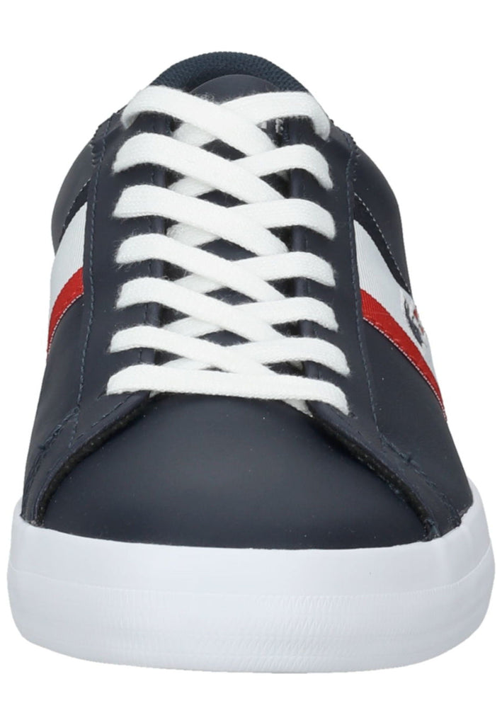 Lacoste Sneaker Leder/Textil Blau/weiß