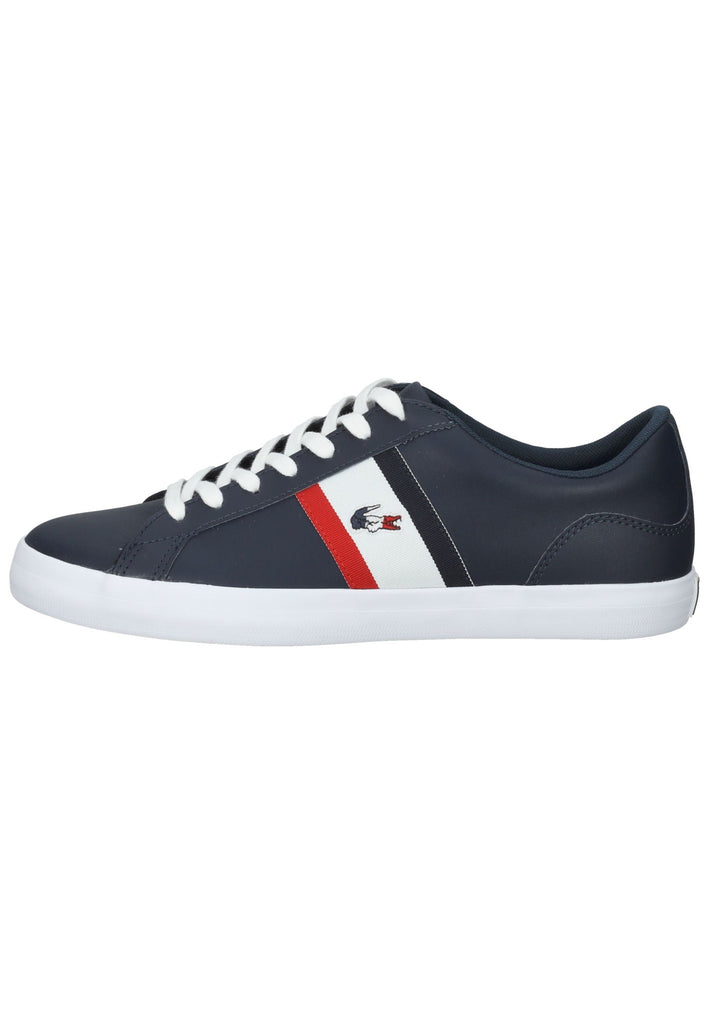 Lacoste Sneaker Leder/Textil Blau/weiß