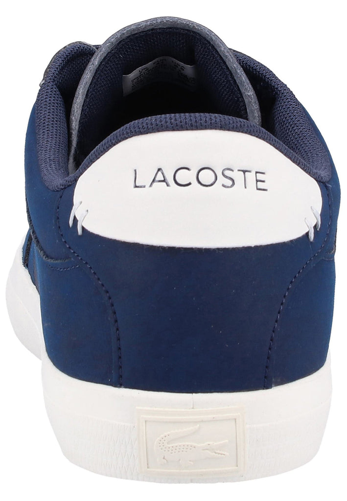 Lacoste Sneaker Leder/Textil Blau/Weiß