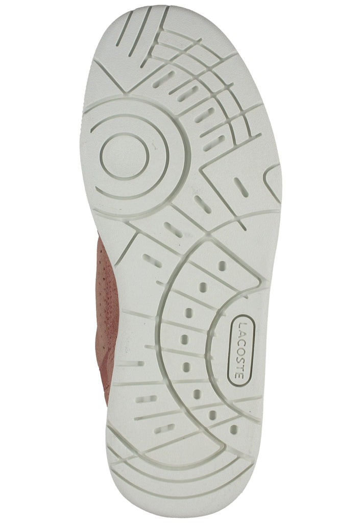 Lacoste Sneaker Leder/Textil Braun/Weiß