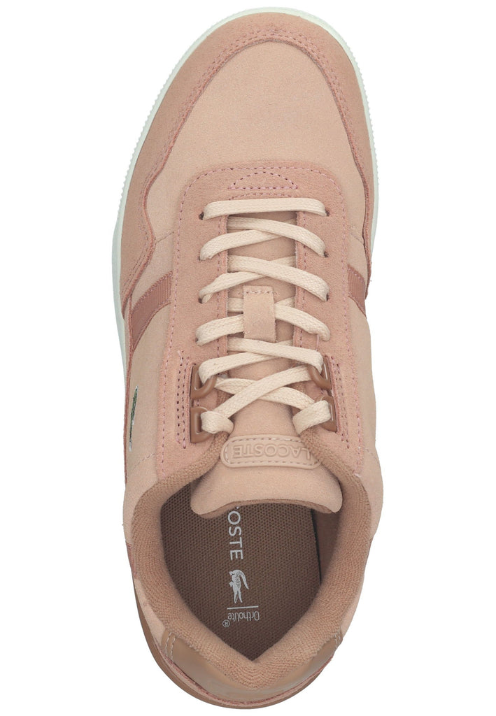 Lacoste Sneaker Leder/Textil Braun/Weiß