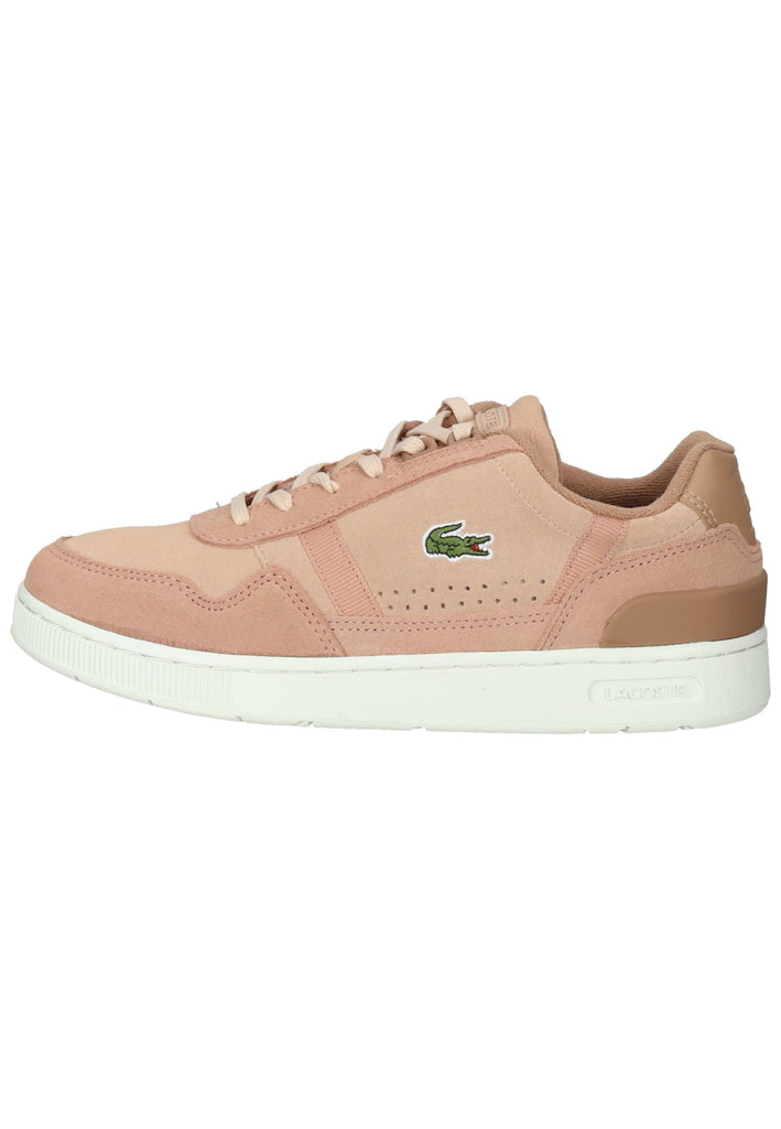 Lacoste Sneaker Leder/Textil Braun/Weiß