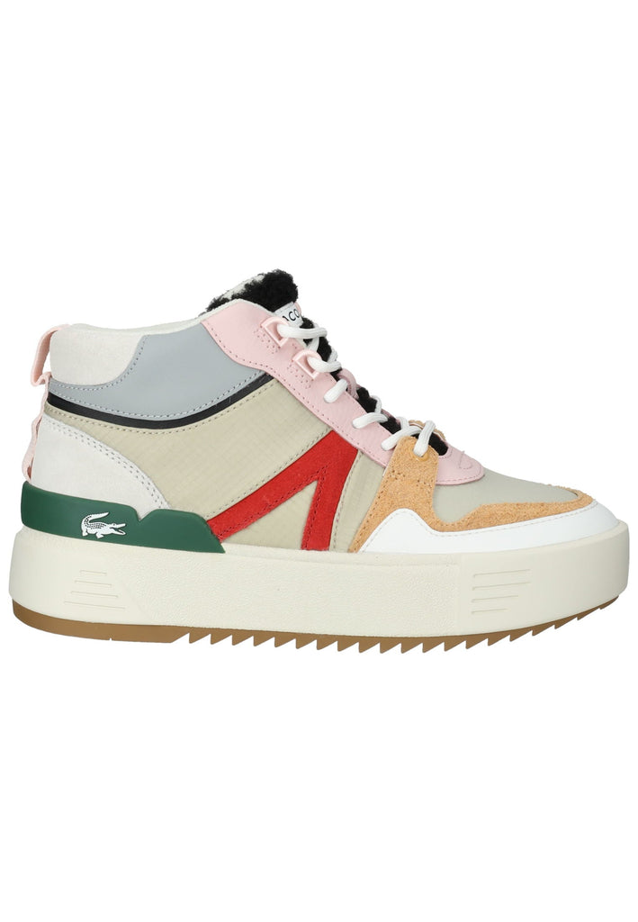 Lacoste Sneaker Leder/Textil Grau/Grün