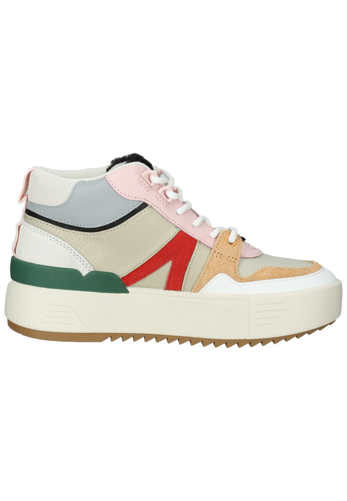 Lacoste Sneaker Leder/Textil Grau/Grün