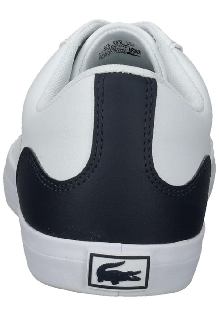 Lacoste Sneaker Leder/Textil Navy/Weiß