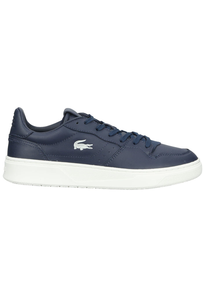 Lacoste Sneaker Leder/Textil Navy/Weiß