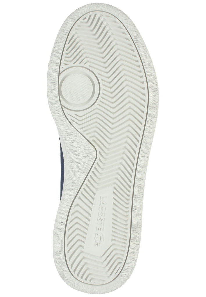 Lacoste Sneaker Leder/Textil Navy/Weiß