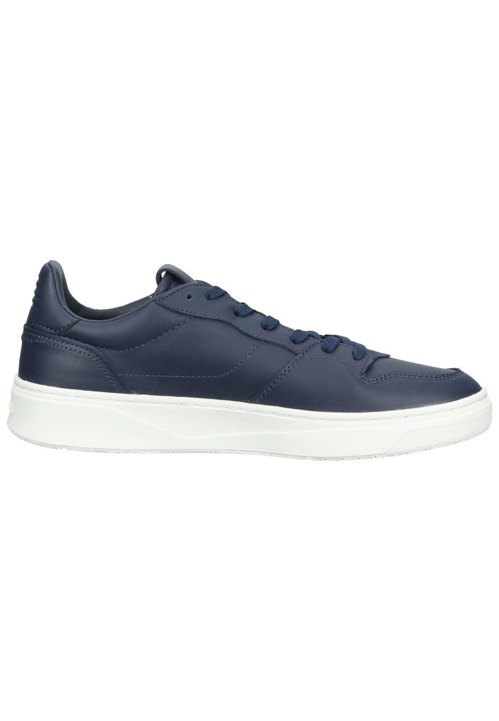 Lacoste Sneaker Leder/Textil Navy/Weiß