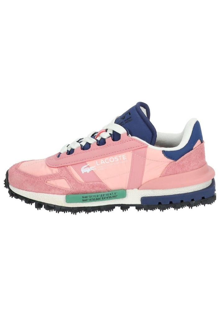 Lacoste Sneaker Leder/Textil Pink/Blau