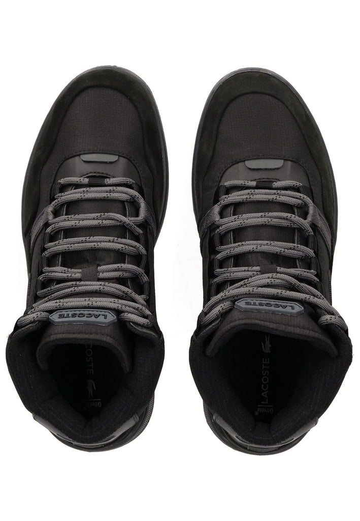 Lacoste Sneaker Leder/Textil Schwarz/Grau