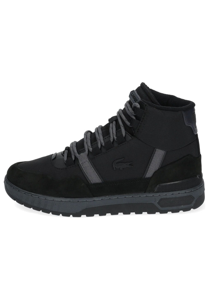 Lacoste Sneaker Leder/Textil Schwarz/Grau