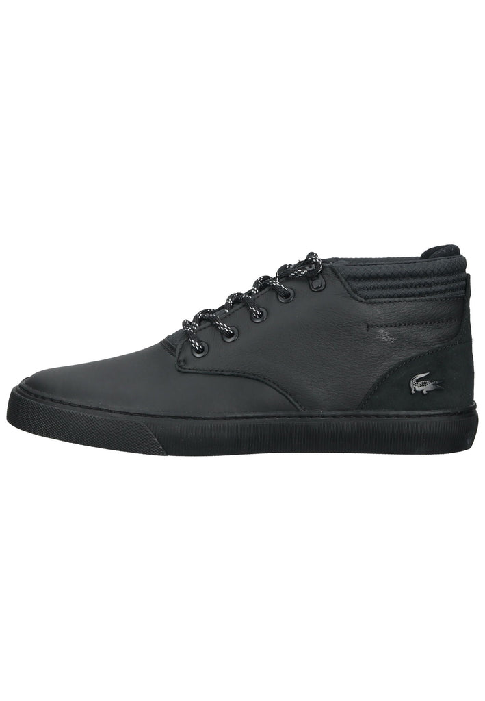 Lacoste Sneaker Leder/Textil Schwarz/Schwarz