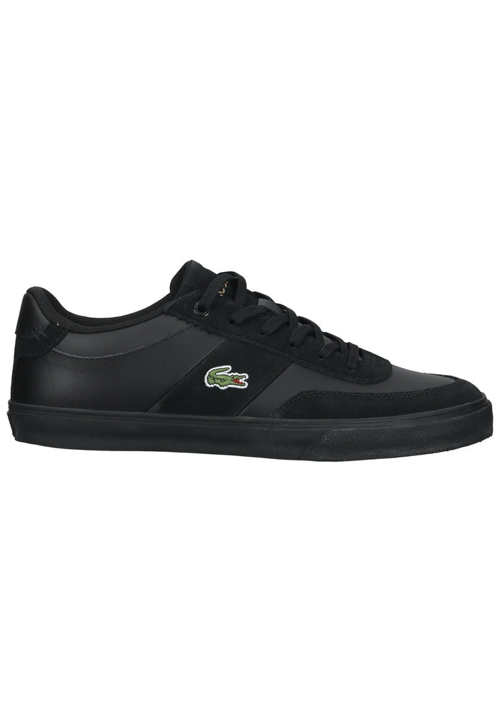 Lacoste Sneaker Leder/Textil Schwarz/Schwarz