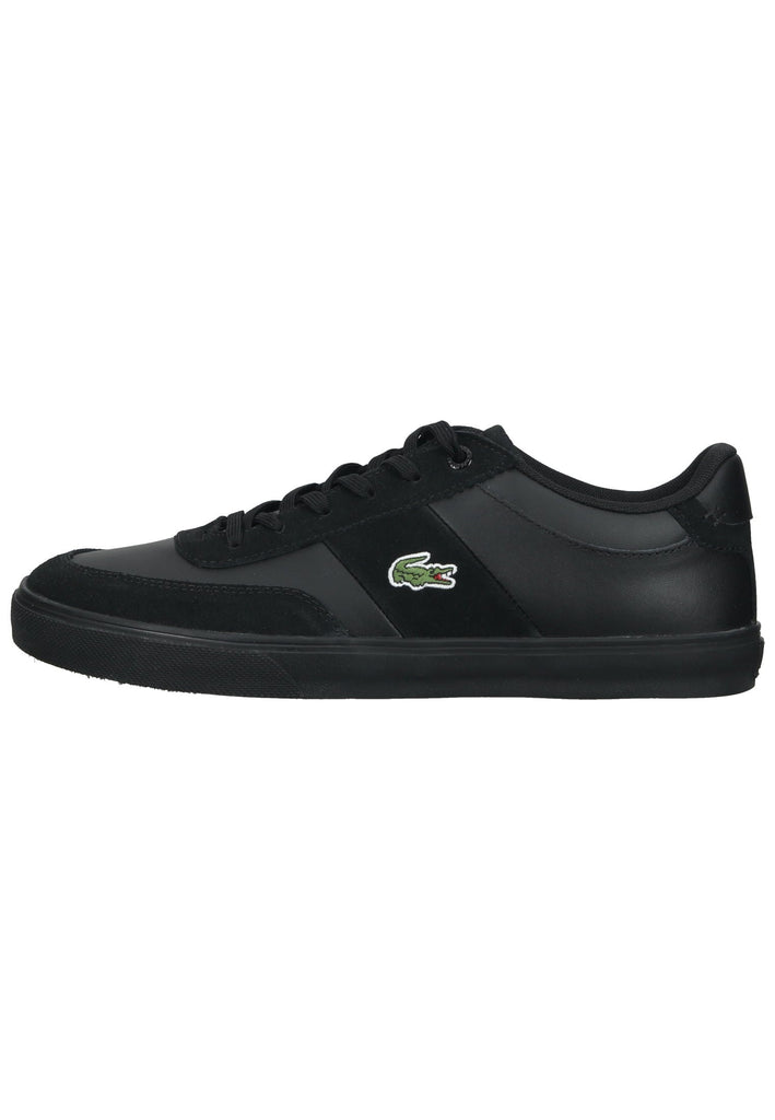 Lacoste Sneaker Leder/Textil Schwarz/Schwarz