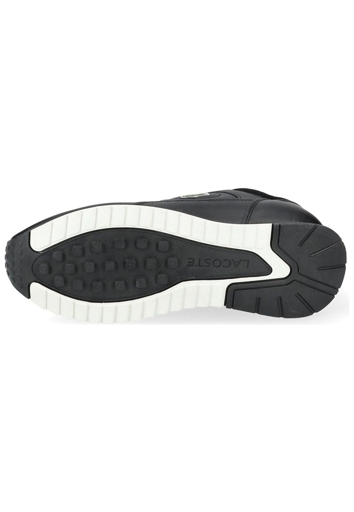 Lacoste Sneaker Leder/Textil Schwarz/Weiß