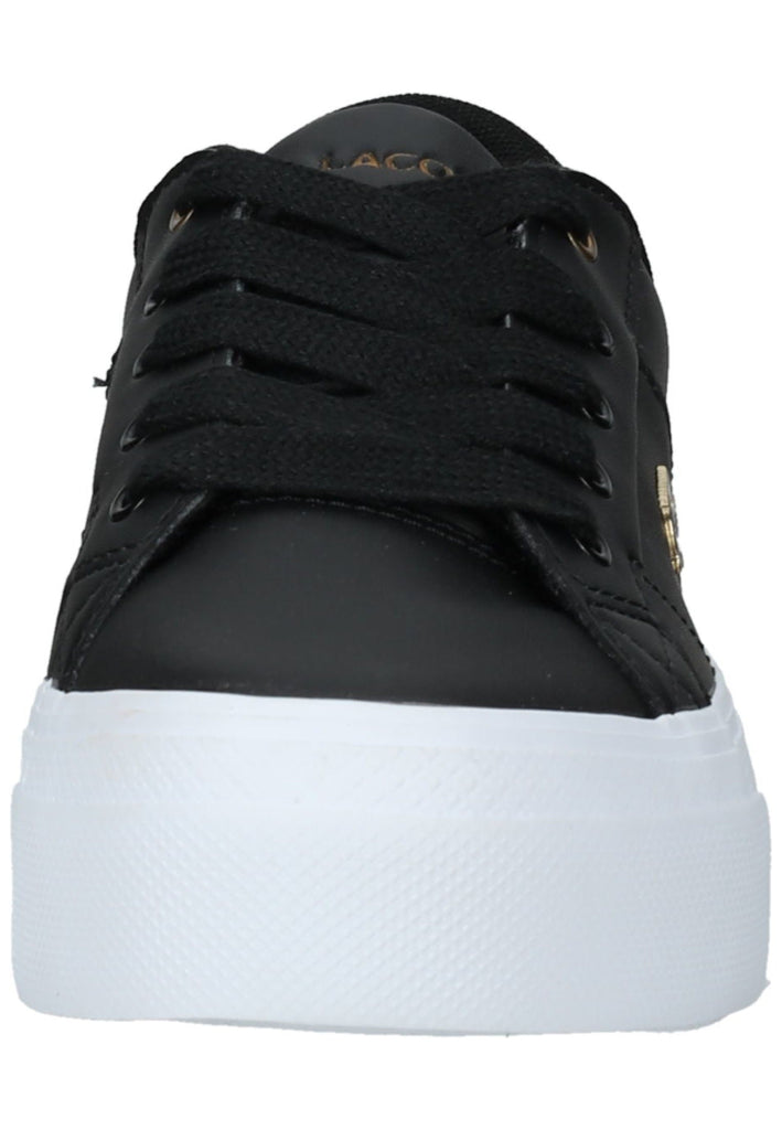 Lacoste Sneaker Leder/Textil Schwarz/Weiß