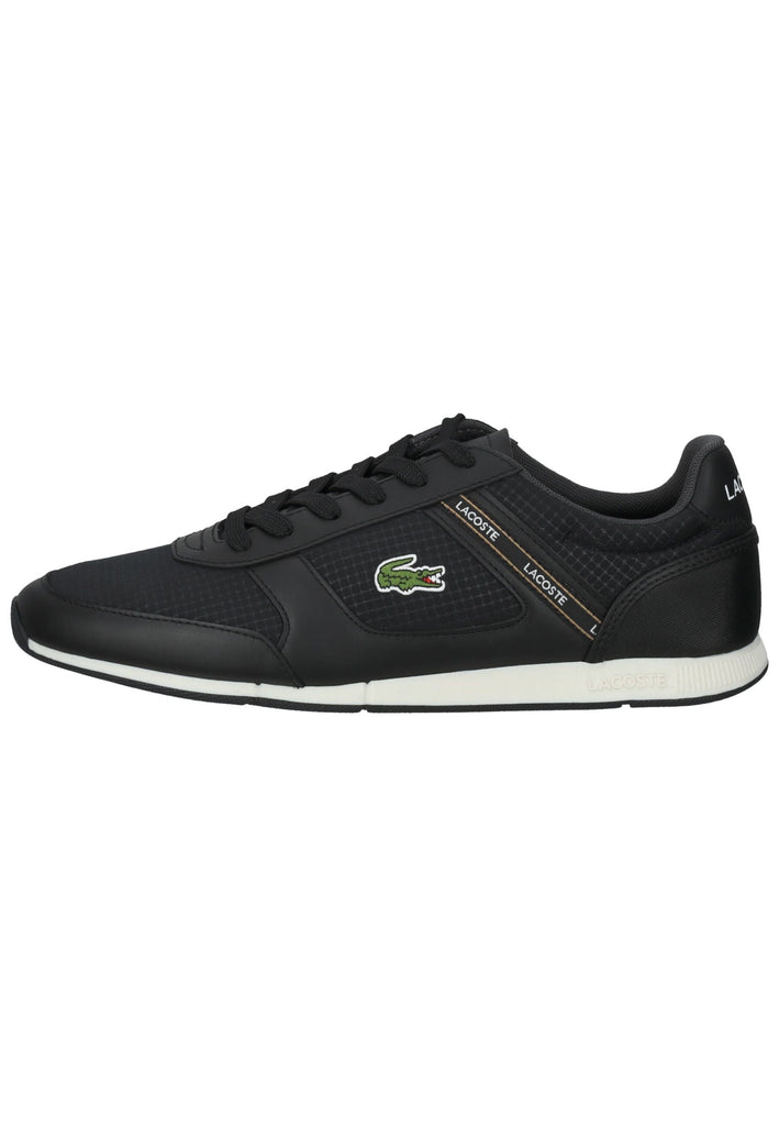 Lacoste Sneaker Leder/Textil Schwarz/Weiß
