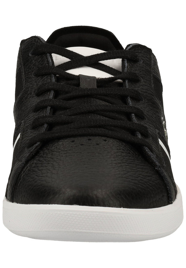 Lacoste Sneaker Leder/Textil Schwarz/Weiß