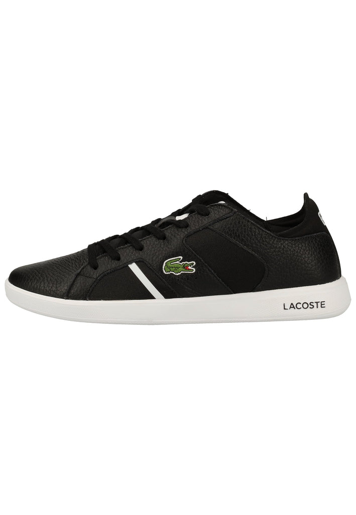 Lacoste Sneaker Leder/Textil Schwarz/Weiß