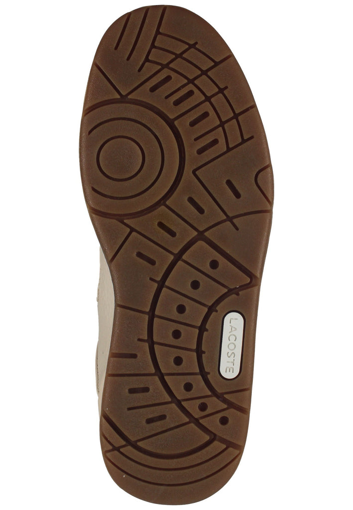 Lacoste Sneaker Leder/Textil Weiß/Beige