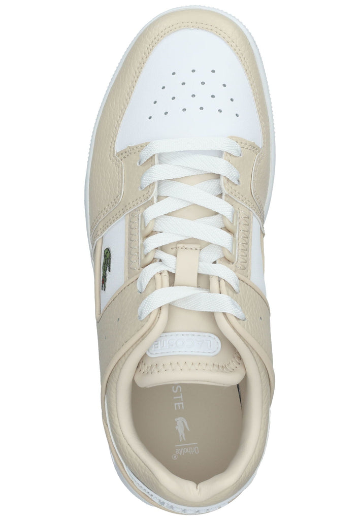Lacoste Sneaker Leder/Textil Weiß/Beige