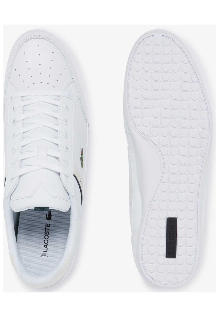 Lacoste Sneaker Leder/Textil Weiß/Beige