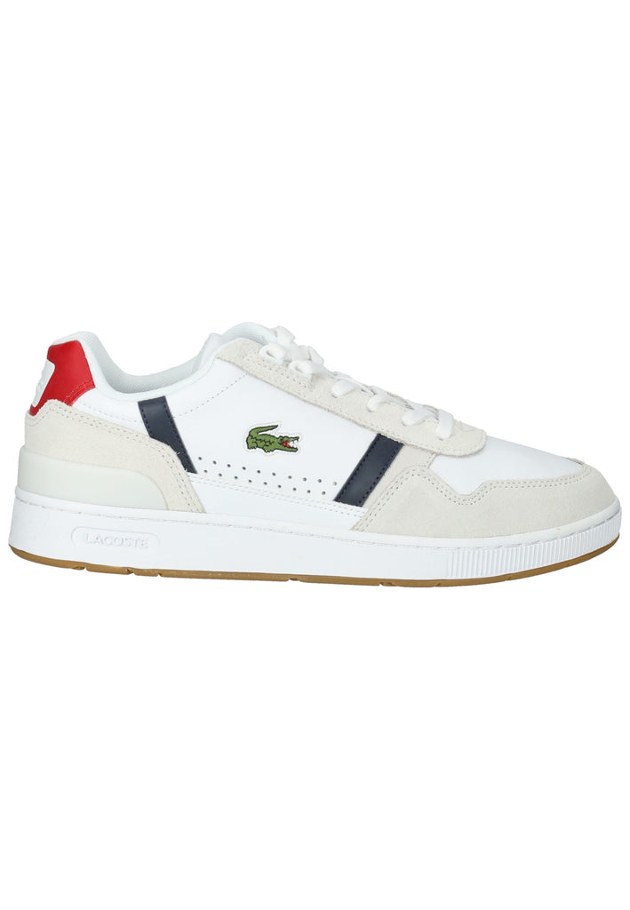 Lacoste Sneaker Leder/Textil Weiß/Blau